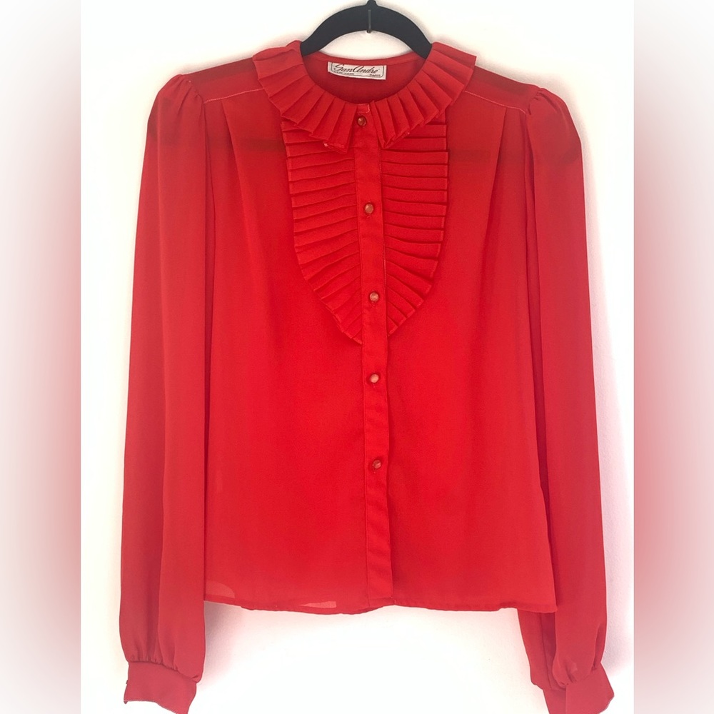 San André New York Vintage beautiful red women’s shirt.Size:S Perfect Condition